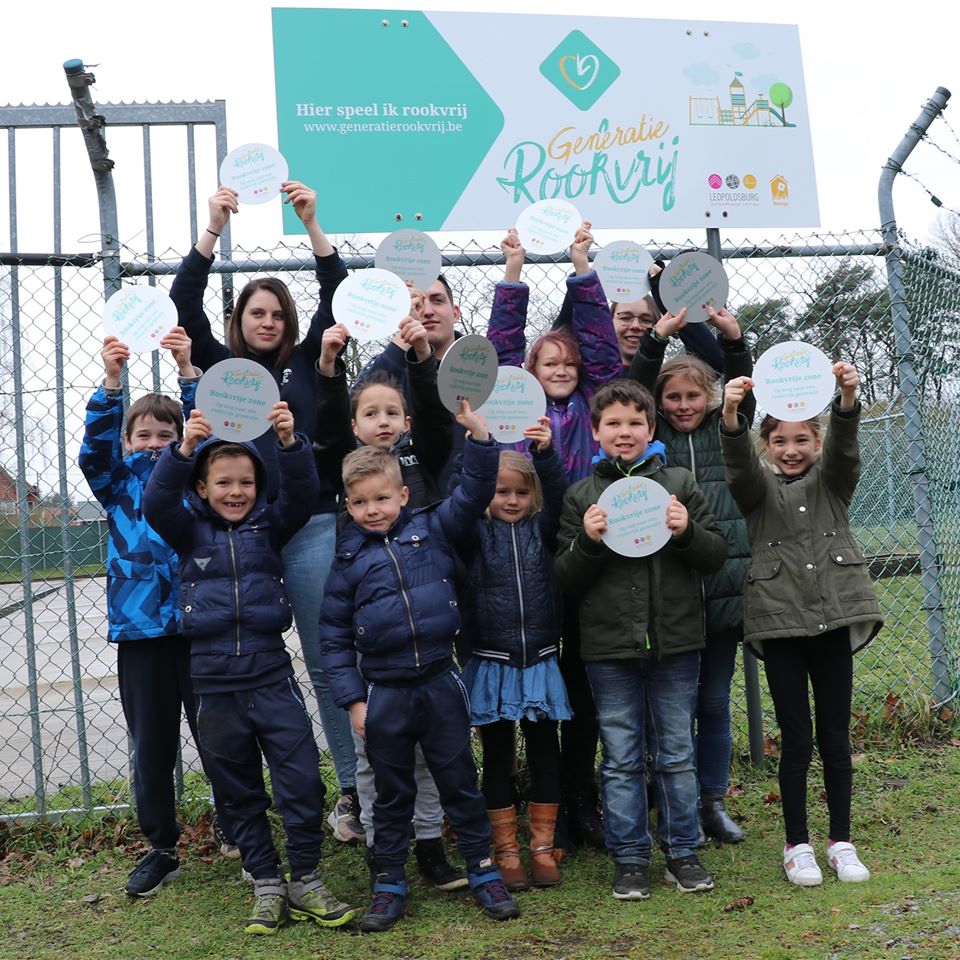 Kinderen in Leopoldsburg roepen op om niet meer te roken