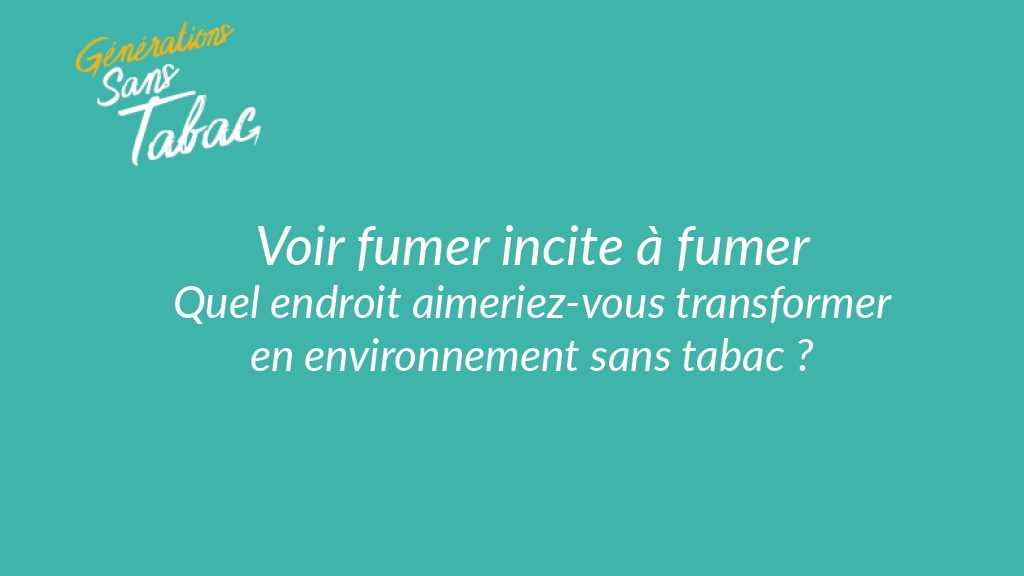 Nouvelle campagne de Générations sans Tabac « Nous voulons jouer et faire du sport sans tabac ! »